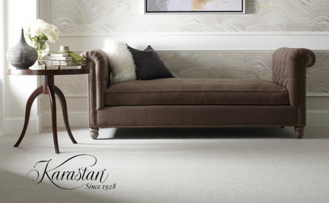 Karastan Carpet in Beige in Living Room