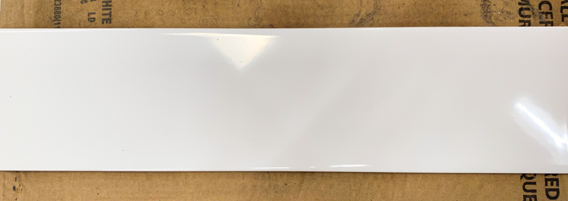 White Glaossy Subway Tile